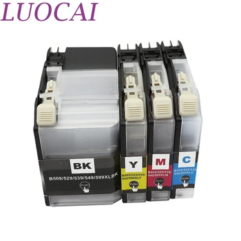 LuoCai 8 kusov LC529 LC 529 LC525 LC529XL LC525XL Kompatibilné atramentové kazety Pre Brother DCP-J100 DCP-J105 MFC-J200 tlačiarne