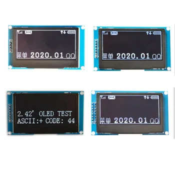 Lístka 5/7/16Pin 2.42 palcový OLED displej modul biela/modrá/žltá/zelená 12864 LCD displej SSD1309
