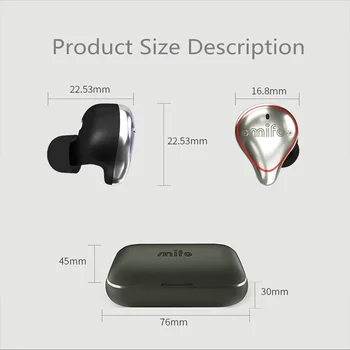 Mifo o5 pro TWS Bluetooth Bezdrôtové Slúchadlá, Vyvážené Bluetooth Slúchadlo Šport Hifi Stereo Slúchadlá fone de ouvido slúchadlá