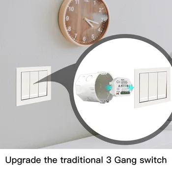Mini DIY WiFi Smart Light Switch 3 Gang 1/2 Spôsobom Modul Smart Života/Tuya Aplikácie Ovládanie Práce s Amazon Alexa a Domovská stránka Google