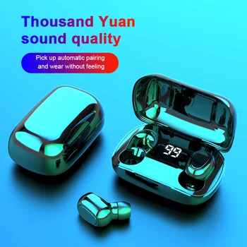 Mini TWS Bluetooth 5.0 Slúchadlá Bezdrôtové Slúchadlá Stereo Športové Vodotesné Slúchadlá Bezdrôtové Slúchadlo Headset S Mikrofónom