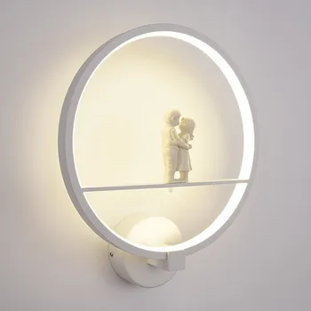 Moderné Nástenné Svietidlá umenie angel Nordic kreatívy na obývacia izba, spálňa, nočné osvetlenie držiak High-power led lesk Domov Dero