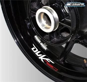 Motocyklové rozhranie gpe na predné a zadné vlastného vnútra strane kotúča kolesa okraj dekoratívne samolepky reflexné logo pre KTM Duke 790 nálepky