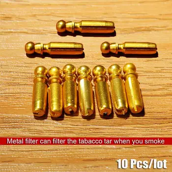 MUXIANG 10 Ks/veľa 3mm Kovové Fajčenie Potrubie Filter pre Akryl Náustok fajkárstva Fajčenie Nástroje 3 mm Potrubie Filtlers fd0009