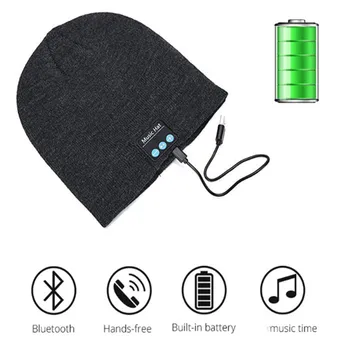Móda Teplé Bluetooth Hudby Klobúk Bezdrôtové Bluetooth Slúchadlá Spp Zimný Šport Pletené Klobúk Volať a Počúvať Hudbu Reproduktor 2020 Nové