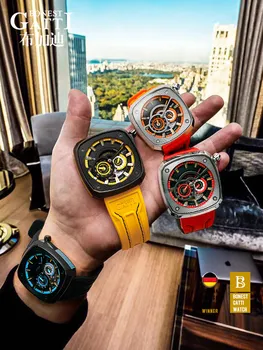 Najnovšie Automatické Mechanické Mužov Sledovať Čierny Top Značky Luxusné 2020 Vodotesné Hodinky Pre Mužov je Svetelná Gumy Muž náramkové hodinky