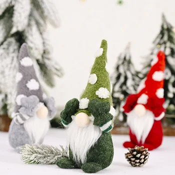 Najnovšie Príchod Vianoce Gnome Dekorácie Bodky Swedish Language Zimné Plyšové Elf, Trpaslík Tabuľka Ozdoby na Doma