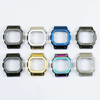 Nerezová oceľ hodinky kapela sledovať príslušenstvo pre Casio G-SHOCK DW5600 DW5610 GW5000 GW5600 športové nehrdzavejúcej ocele pevný popruh
