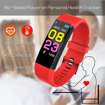 Nové Inteligentné Hodinky Muži Ženy Srdcového tepu, Krvného Tlaku Fitness Tracker Smartwatch Športové Hodinky pre ios android PK 116p 119P