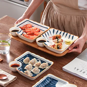 Nové Keramické Knedľa Doska S Octom Jedlo Domácnosti Tvorivé Japonský Riad Tanieri Raňajky Malé Misky Ovocný Tanier