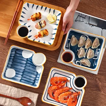 Nové Keramické Knedľa Doska S Octom Jedlo Domácnosti Tvorivé Japonský Riad Tanieri Raňajky Malé Misky Ovocný Tanier
