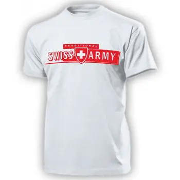 Nové Módne Tee Tričko Tradičnej ŠVAJČIARSKEJ ARMÁDY Schweizer Armee Schweiz Militar Miliz - T, Tričko Cool tričko