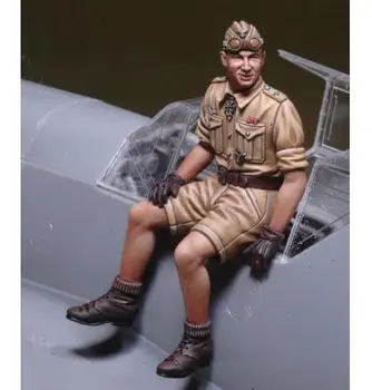 Nové Nezmontované 11/32 Pilot vojak nemá ROVINE zimné Živice Auta HOBBY Hračky Nevyfarbené živice model