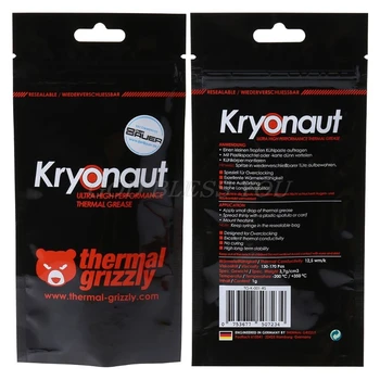 Nové Tepelné Grizzly Kryonaut 1g na CPU AMD Procesor Intel Chladiča Ventilátor Zložené Chladenie Tepelné Vložiť Chladnejšie Termálnej pasty