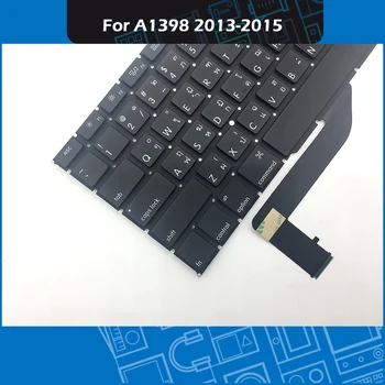 Nový Notebook A1398 Výmena klávesnice Thai Rozloženie Pre Macbook Pro Retina 15-palcový Thajsko klávesnice Koncom roku 2013 Polovici Roku Polovice roku