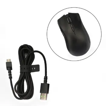 Náhradné Odolné Nylonové Pletené Myš USB Kábel Myši Linky pre Razer Mamba HyperFlux Wireless Gaming Mouse