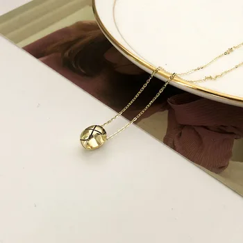 OBEAR Strieborné Pozlátené 2020 Nové Geometrické Zlatá Tvar Gule Náhrdelník Pre Módu Ženy Minimalistický Šperky Darček