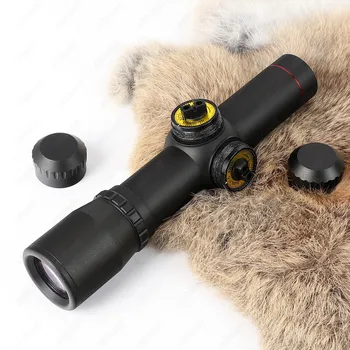 Ohhunt 4.5X20 1 Palec Kompaktný Lovecká Puška Rozsah Taktické Optickým Zameriavačom P4 Leptané Sklo Reticle Riflescope Flip-Otvorte Objektív Čiapky