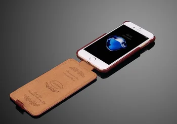 Originálne Kožené Vertikálne Flip Cover obal pre Apple iPhone 6 Značky Pôvodné Fundas Coque s Darček Screen Protector pre iPhone 6S