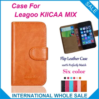 Originálne! Leagoo KIICAA MIX Prípade ,6 Farieb Vysokej Kvality Flip Exkluzívne Kožené vonkajší Telefón Taška Sledovania