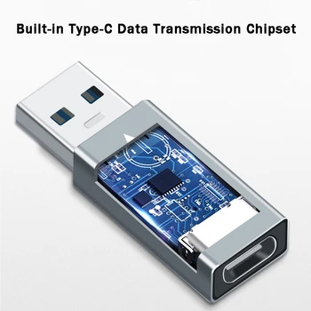 OTG Typ C do USB Adaptér USB 3.1 Mužov USBC Žena GEN 2 Dvojlôžkové Stranách 10Gbps Plnenie Prenos Dát Typ C Slúchadlá Konvertor