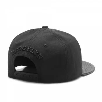 PANGKB Značky BROOKLYN SPP-Biele alebo Čierne kožené okraj chlapec hip hop snapback klobúk muži ženy dospelých vonkajšie bežné slnko baseball cap