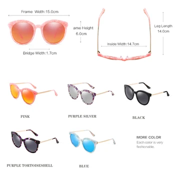 PARZIN Ženy Polarizované slnečné Okuliare, Luxusné Značky Dizajn Klasický Retro Slnečné Okuliare UV400 Odtiene pre Ženy Nadrozmerné Okuliare