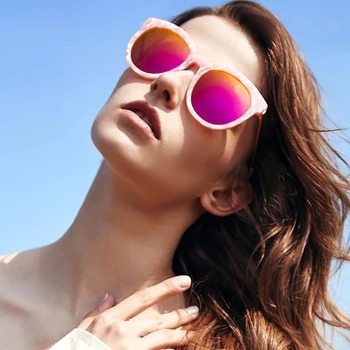 PARZIN Ženy Polarizované slnečné Okuliare, Luxusné Značky Dizajn Klasický Retro Slnečné Okuliare UV400 Odtiene pre Ženy Nadrozmerné Okuliare