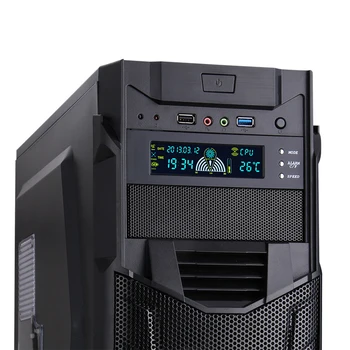 PC Počítač Optickej Jednotky Bit 5.25 palcový Ventilátora Regulátor 3 Rýchlosť Ventilátora Snímač Teploty Regulátor LCD Digitálny Displej