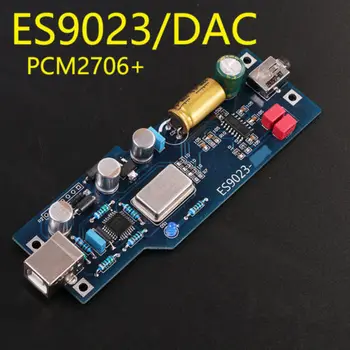PCM2706 + ES9023 horúčka úrovni audio DAC zvuková karta dekodér hotový výrobok s OTG