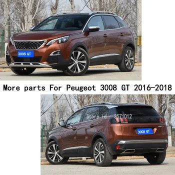 Peugeot 3008 GT 3008GT 2016 2017 2018 2019 2020 Auto ABS Chrome Kryt Výbava Predné Hlavu Hmlové Svetlo Kapota na Čítanie Rám Stick Časť