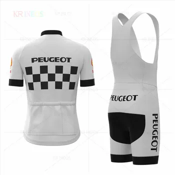 Peugeot cyklistika dres mužov red white cyklistika dres nastaviť MAVIC cyklistické oblečenie cyklistického tímu lete zips nosenie