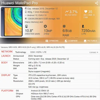 Pevný PC + Soft TPU Dvojitá Vrstva Shockproof Shell Tablet Ochranné puzdro Pre Huawei MatePad Pro 10.8 palcový Tablet Prípade +film Pero