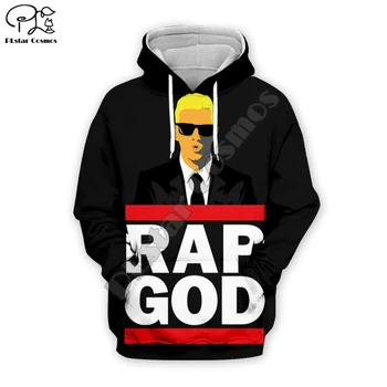 PLstar Vesmíru Rapper Boh Eminem Spevák Funny Green Man/Ženy Tepláková súprava Streetwear Mikina 3DPrint HipHop Bežné Hoodies A3