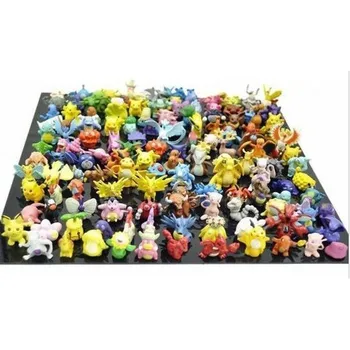 Pokemonov 144 ks Pikachu akcie obrázok deti hračky Narodeniny, Vianočné darčeky 2-3 cm Mini Monster Figúrka pre Deti