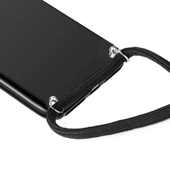Popruh Kábel Reťazca Náhrdelník ozdobná šnúrka na uniforme Kryt Telefónu Prípade Zavesiť na LG K5 K9 2018 K11 Plus V40 V50 V50S ThinQ G8 G8S G8X Q7 O6 Plus