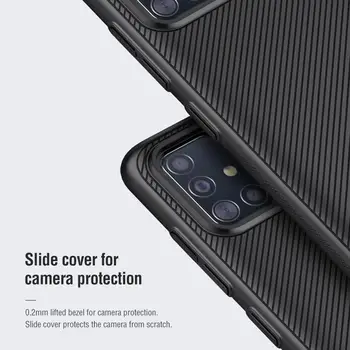 Pre Galaxy A51 Prípade NILLKIN CamShield Prípad, Posuňte Fotoaparát Kryt proti šmyku prachu-dôkaz Anti-Odtlačkov prstov Pre Galaxy A71