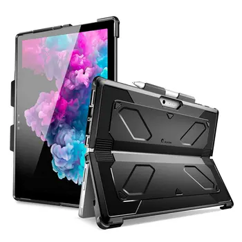 Pre Microsoft Surface Pro 7 (2019) / Pro 6 (2018) /Pro 5 / Pro 4 i-Blason Armorbox Ťažkých Dual Layer Case S Ceruzkou Držiteľ