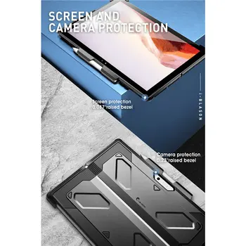 Pre Microsoft Surface Pro 7 (2019) / Pro 6 (2018) /Pro 5 / Pro 4 i-Blason Armorbox Ťažkých Dual Layer Case S Ceruzkou Držiteľ