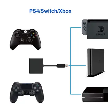 Pre Nintendos NS prepínač converter pre Xbox Jeden Káblové Klávesnice myši Prepnúť na PS4 Pro Klávesnice converter Adaptér Converter Hub