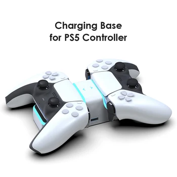 Pre PS5 Radič Nabíjačku Dual USB Rýchle Nabíjanie Dock Stanica Stánok s USB A Výstupný pre PlayStation 5 DualSense Príslušenstvo