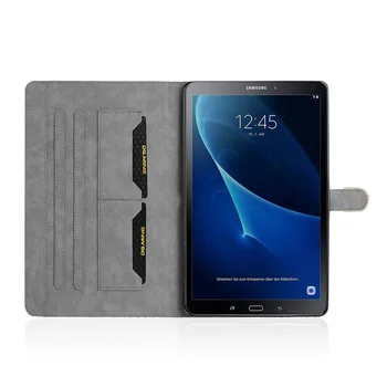 Pre Samsung Galaxy Tab A A6 10.1 2016 T585 T580 SM-T580 T580N Kryt Bling Lesk kože Stojan Tablety peňaženky Prípade + film Pero