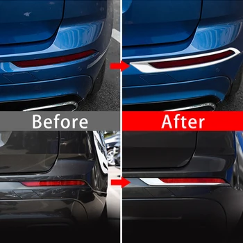 Pre Volvo XC60 2018 2019 2020 Auto Telo Detektora, ABS Chrome Výbava Späť Chvost Zadné Hmlové Svetlo Kryt na Čítanie Rám Nálepky Príslušenstvo