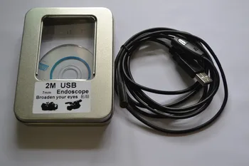 Priemer USB 2M 7mm 300,0000 Pixelov USB endoskop kamery CCTV Kamery