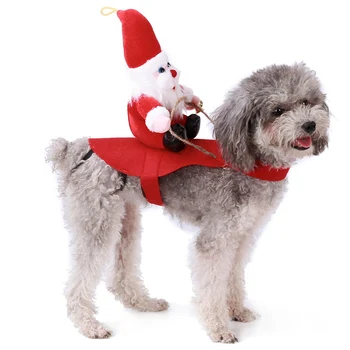 Psy Bunda Oblek Santa Cosplay Oblečenie, Vianočné Domáce Zvieratá Kostýmy Santa Claus, Vianočné Oblečenie Pre Psy, Zábavné Cosplay