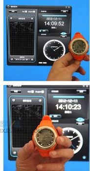 Pánske Športové Náramkové hodinky Digitálne Samostatne Kalibrácia Hodinky Led Svetlo, Vodotesné 100m Multifunkčné Auto Time Rádiových Vĺn Hodinky