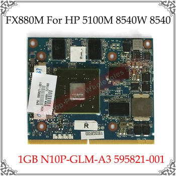 Pôvodná Používané FX880M FX880 5100M 8540W 8540P 1GB N10P-GLM-A3 595821-001 Grafická Karta Pre HP 8540W 8540P LS-4951P Video GPU Karta