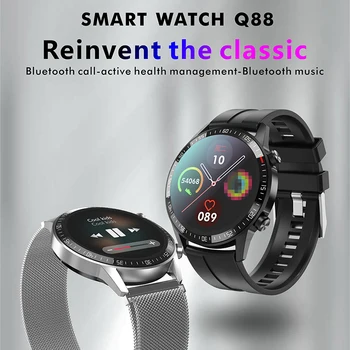 Q88 Smart Hodinky Bluetooth Hovor Športové Hodinky Plné Kolo Hodinky Vodotesné Hudby Srdcovej Frekvencie Monitorovanie Krvného Tlaku Smartwatch