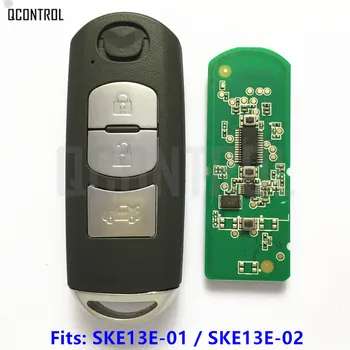 QCONTROL 3 Tlačidlá Smart Key Oblek pre MAZDA CX-3 CX-5 Axela Atenza Model SKE13E-01 alebo SKE13E-02 Auto na Diaľkové Ovládanie