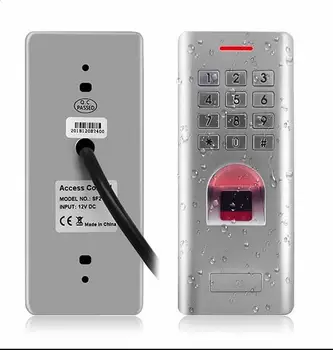 RFID Nepremokavé IP66 Fingerprint access control s tlačidlá, Anti-Hit podporu ID karta /prsta môžete ako čitateľ WG26 výstup
